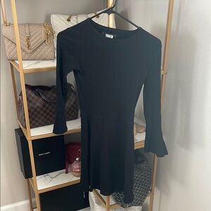 Reformation black mini dress